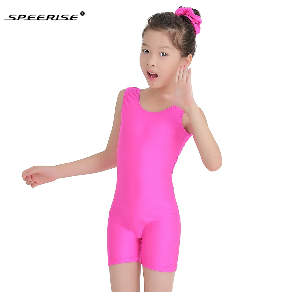Speerise Girls Tank Dance Gymnastics Unitard Toddler Kids Biketard