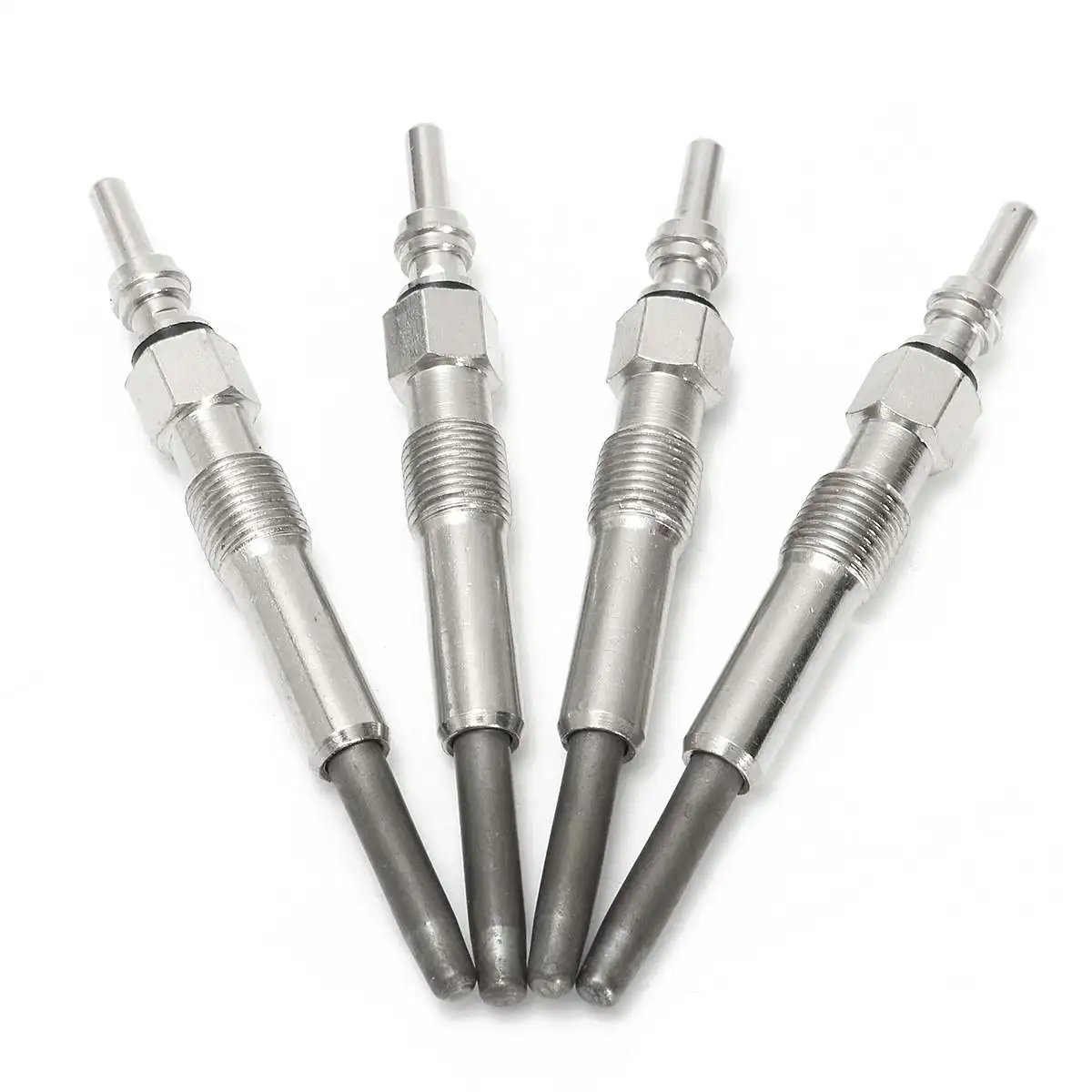 4PCS/Set Glow Plugs Dual Coil Glow Plug 1.9 TDI For VW Golf Jetta Beetle 1997-2004 DRX00059 Sliver Metal N10140103 N10140102