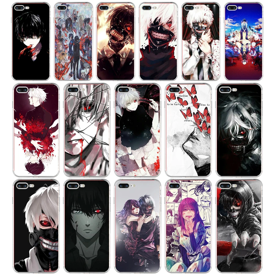 

284H Tokyo Ghoul anime Kaneki Ken Soft TPU Silicone Cover Case For Apple iPhone 6 6s 7 8 plus Case