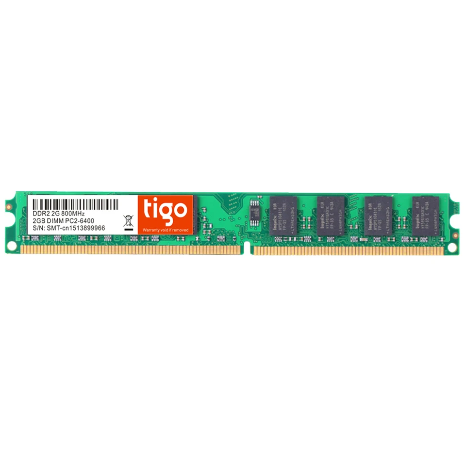 Компьютер Tigo DDR2 667 МГц ОЗУ 2 Гб 800 память для настольного компьютера 1 8 В CL6 240Pin DiMM с