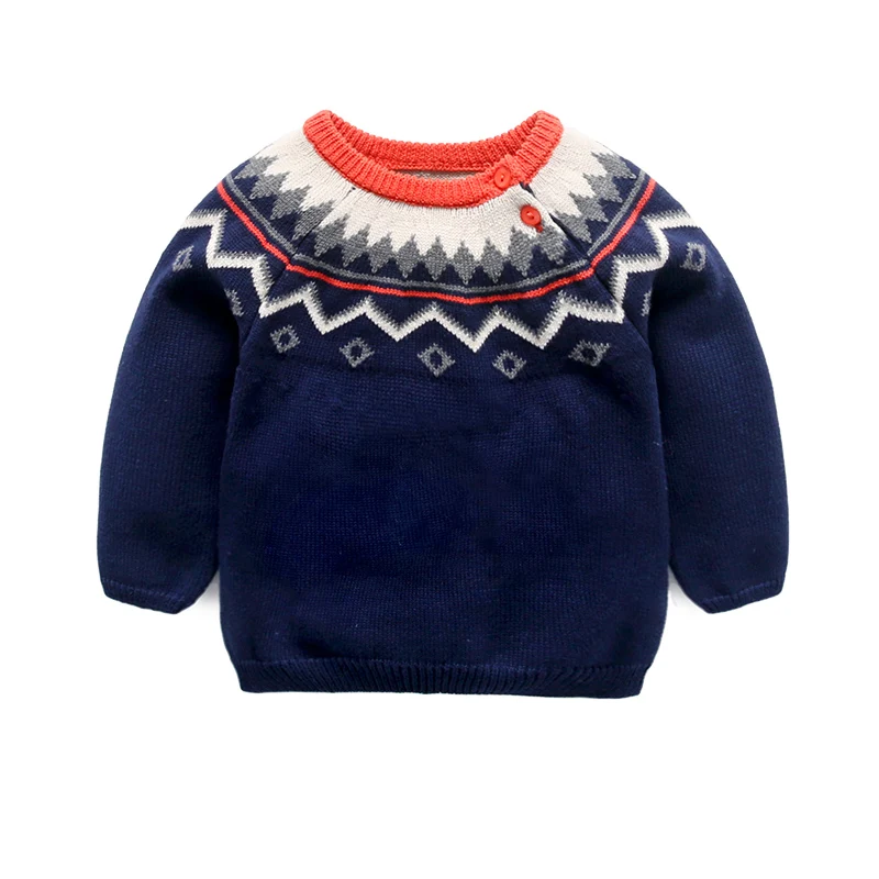 Buy Baby Boy Cotton Sweater Shoulder Button Long