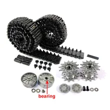 MATO 1/16 Шерман металлические гусеницы T49 звездочки/Водительские колеса с подшипниками для 1:16 Heng Long 3898-1 бак Шерман