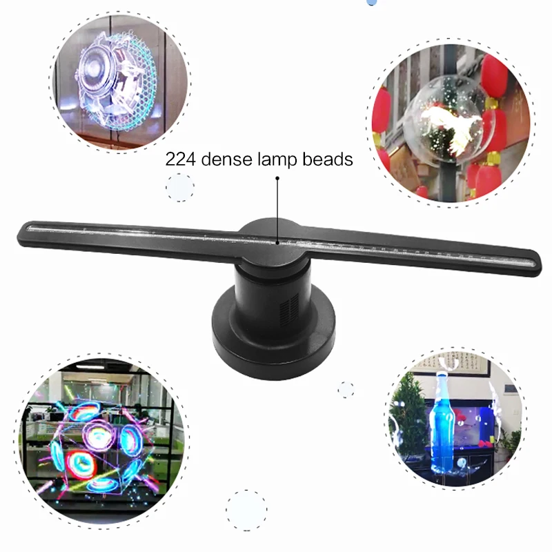 3D светодиодный рекламы голографический проектор вентилятор голограмма голографический дисплей плеер рекламы с SD Wi-Fi
