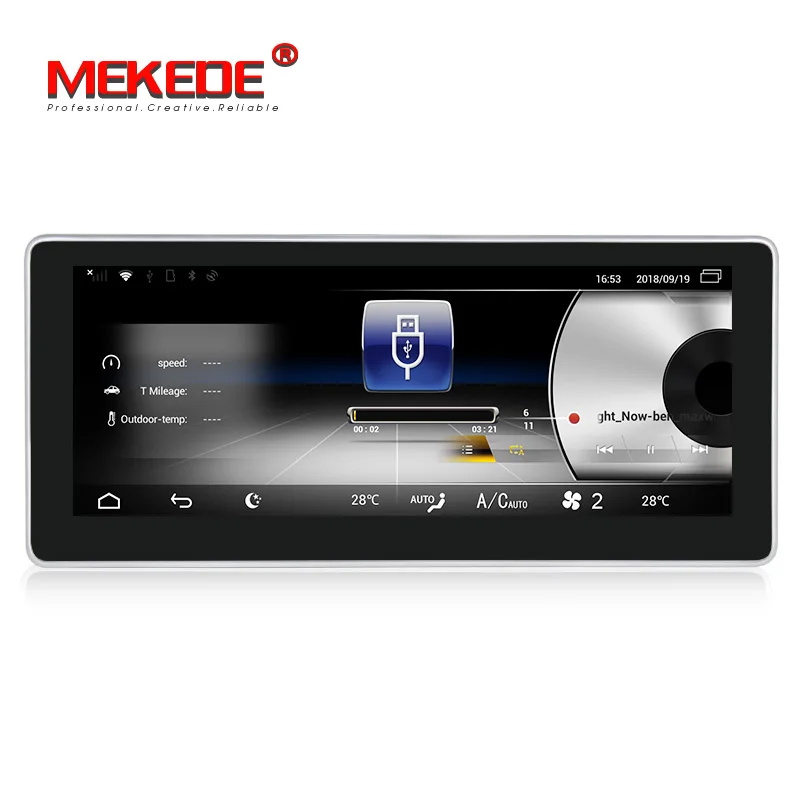 Flash Deal MEKEDE Android 7.1 car multimedia player for Benz C Class W204 2008 2009 2010 10.25 inch gps navigation support 4G LTE WIFI BT 2
