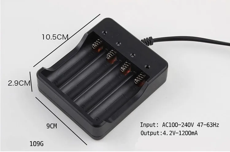 Tinhofire 4 Slots Intelligent Battery Charger with short circuit protection For 4X 18650 lithium-ion rechargeable battery Tinhofire 4 Slots Intelligent Battery Charger with short circuit protection For 4X 18650 lithium-ion rechargeable battery