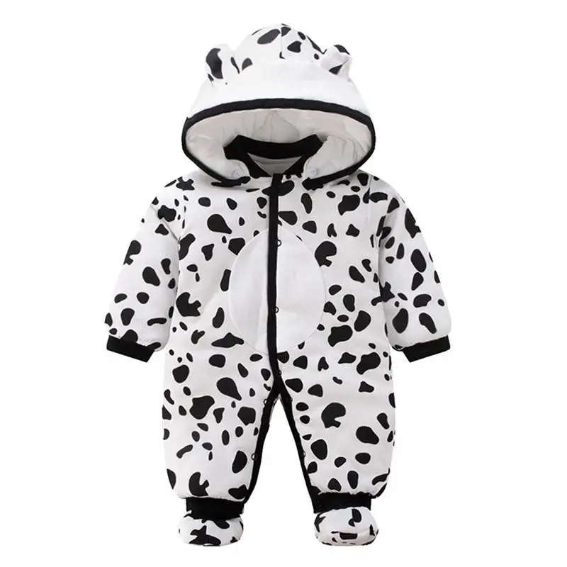 

Autumn And Winter Cows Baby Onesies Thick Cotton Coat Men And Women Baby Winter Newborn Clothes Out Of The Romper Baby Onesies