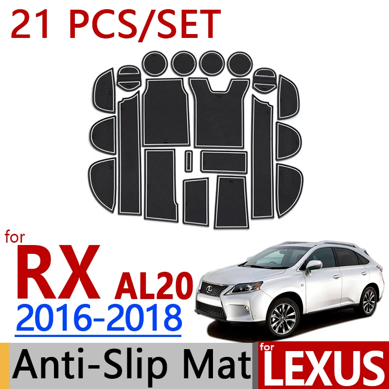 Для Lexus RX 2016 2017 2018 AL20 Противоскользящий резиновый коврик для двери 21 шт./компл. RX200t