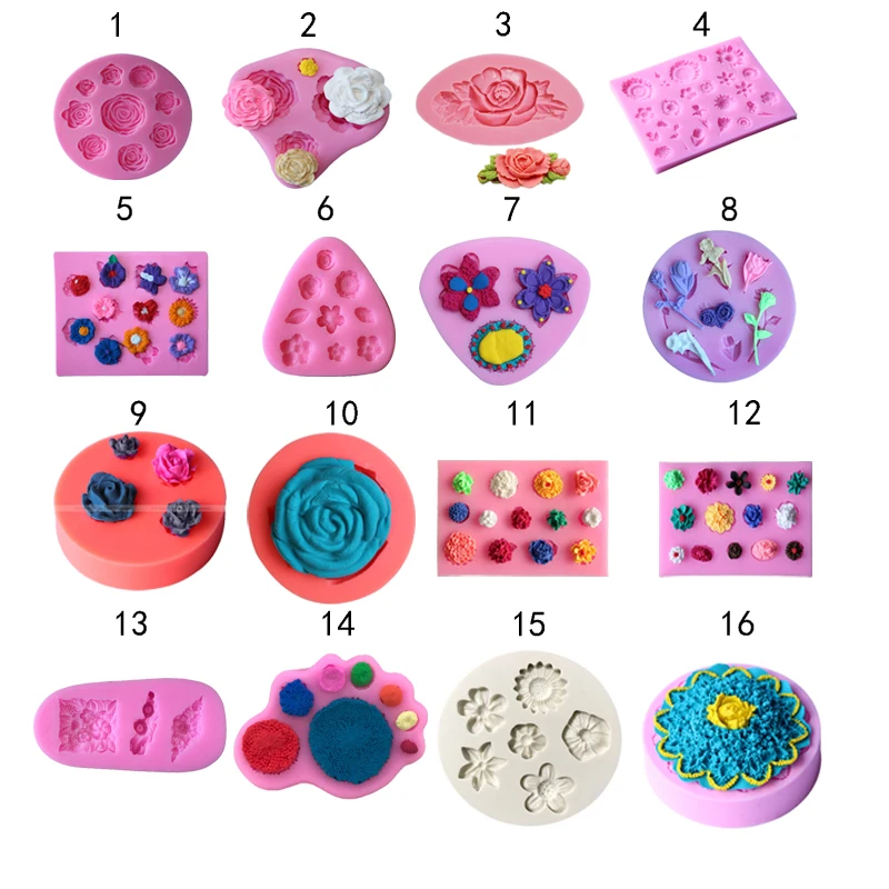 

Sugarcraft 1 piece Flower silicone mold fondant mold cake decorating tools chocolate gumpaste mold