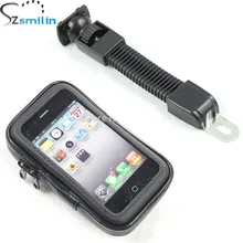 Популярный Мотоцикл подставка для зеркала заднего вида кронштейн держатель скутера с водонепроницаемой сумкой для iPhone6 Plus iPhone5s samsung S5 S3 S4 Note3