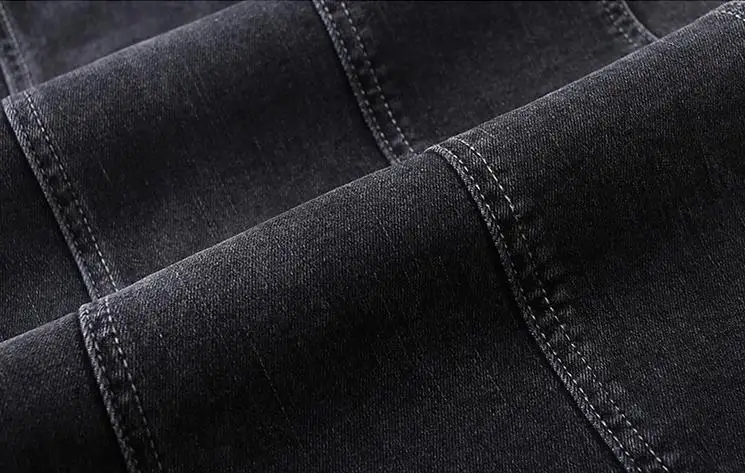 Средней длины джинсовая юбка женская 2018 Осень Новый Универсальный серый выше колена длинный абзац тонкий юбка-зонтик