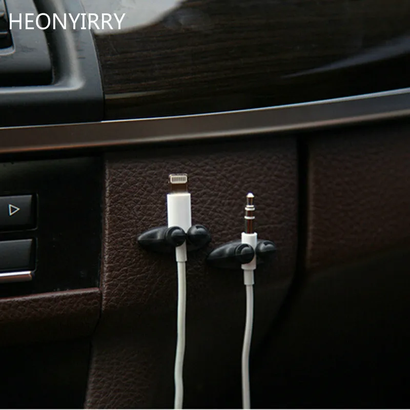 

8Pcs/set Car Wire Cable Holder Multifunctional Tie Clip Fixer Organizer Car Charger Line Clasp High Quality Headphone Cable Clip