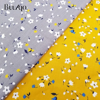 

buulqo Printed Floral cotton Twill Fabric Kids Cotton Patchwork Cloth DIY Sewing Quilting Fat Quarters Material For Baby&Child