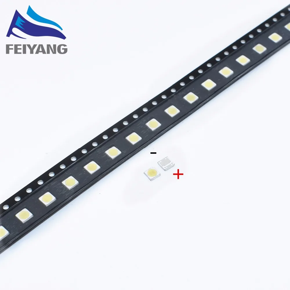 

50PCS WOOREE LED Backlight 2W 6V 3535 150LM Cool white WM35E2F-YR09B-eA LCD Backlight for TV TV Application