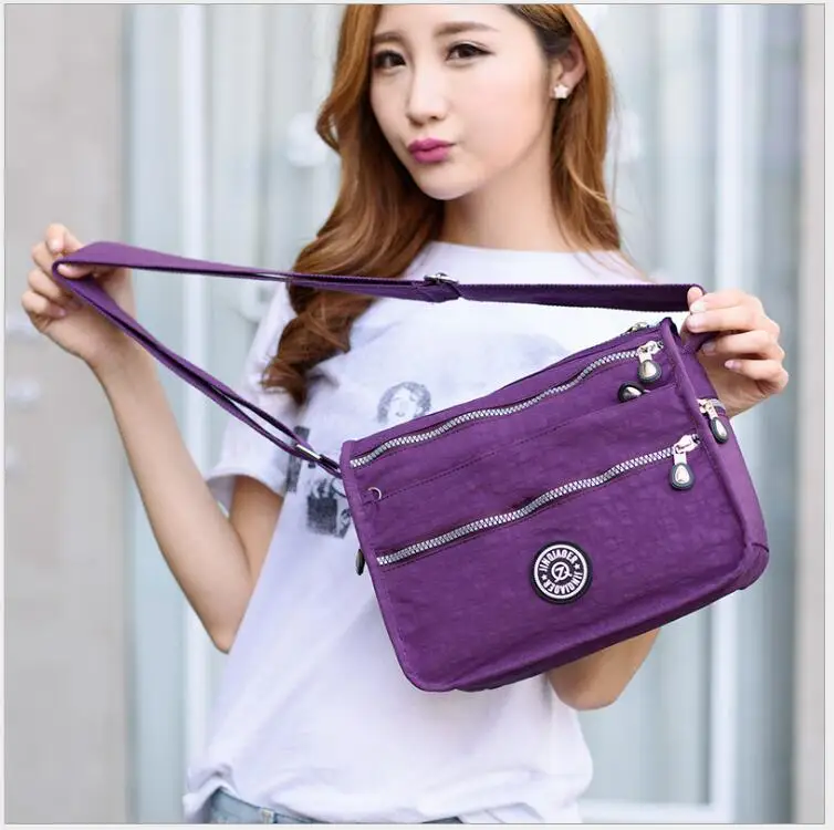 JINQIAOER Women's Messenger Bags Ladies waterproof Nylon Travel Casual