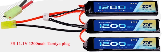 ZDF Lipo 2 S 3 S батарея 7,4 V 11,1 V 1200 mAh 25C W мини Tamiya MAX 60 страйкбол пистолет Модель для пневматический пистолет пульт дистанционного управления игрушки BB пистолет - Цвет: 3S 11.1V 1200mah