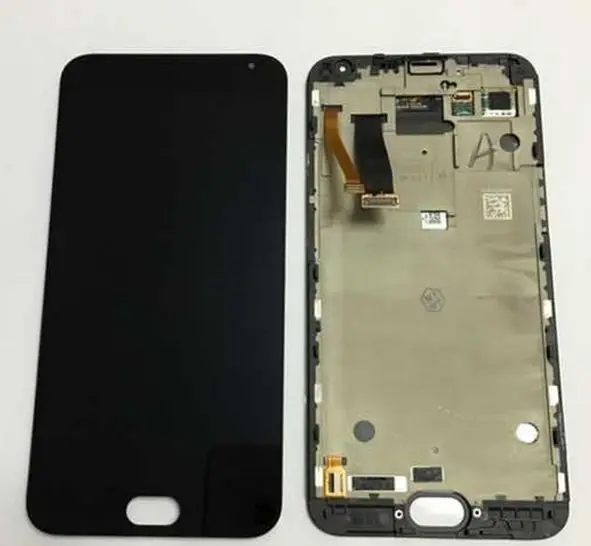 5 5 Black color Meizu MX5 Lcd Display Touch Glass Screen Digitizer frame Assembly Repair parts