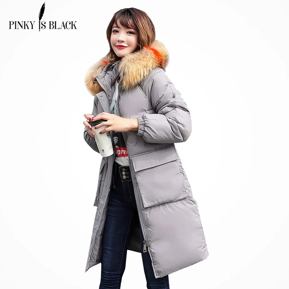 PinkyIsblack Winter Female Long Jacket 2018 New Winter Coat Women Fake Fur Collar Warm Woman Parka Outerwear Winter Jacket Women PinkyIsblack Winter Female Long Jacket 2018 New Winter Coat Women Fake Fur Collar Warm Woman Parka Outerwear Winter Jacket Women