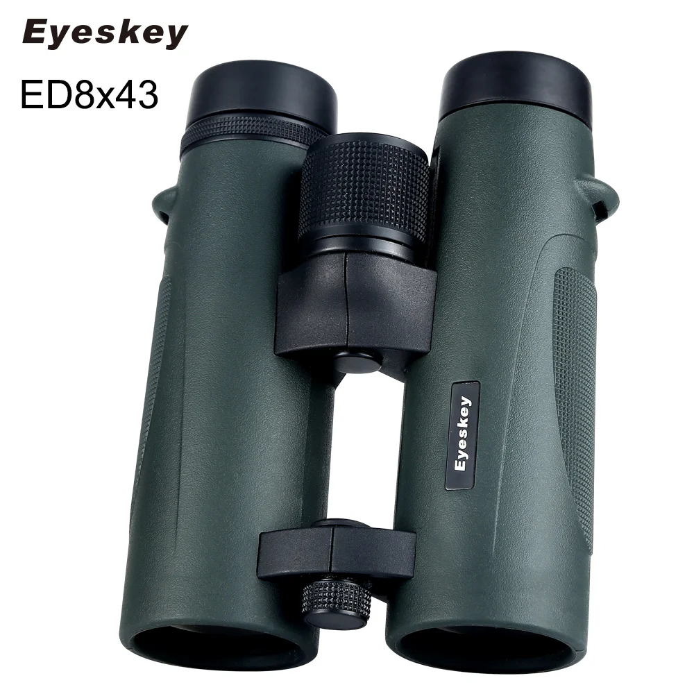 ED Glass 8x43 Eyeskey Binoculars Waterproof Telescope Bak4 Prism Optics Camping Hunting Scopes Powerful Professional Binoculars