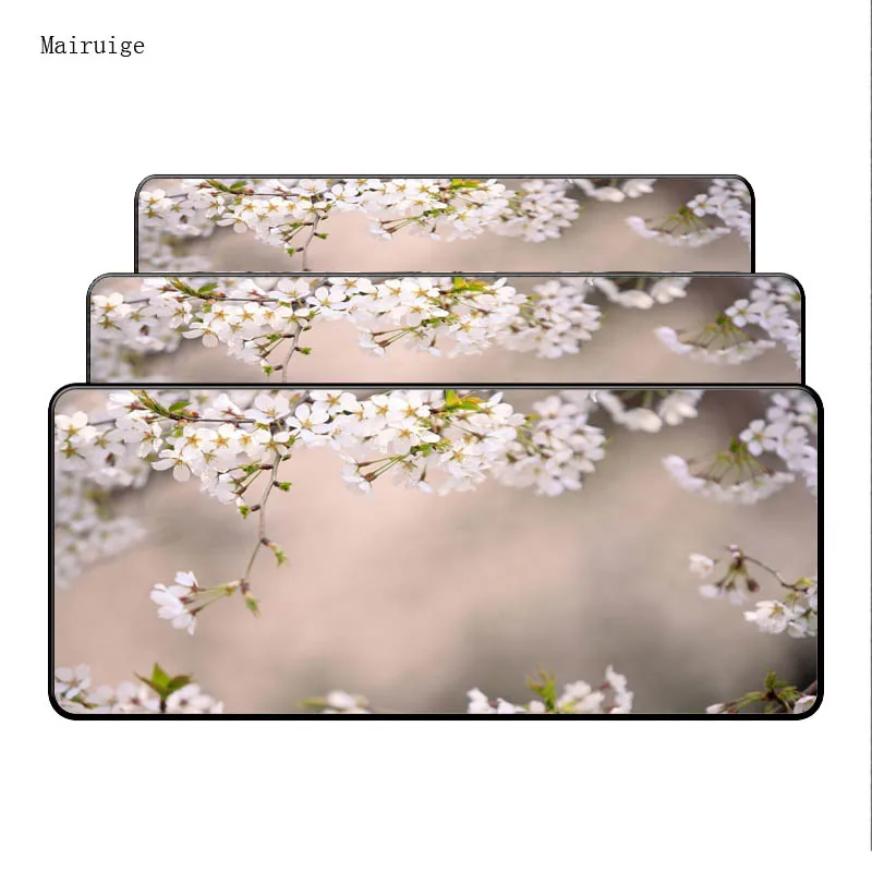  Mairuige Pink Flower Gaming Mouse Pad Locking Edge Large Speed Mouse Mat PC Computer Laptop Mouse p