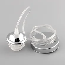 Хромированный потолочный розовый кулон E27 винт офисный держатель лампы прочный разъем