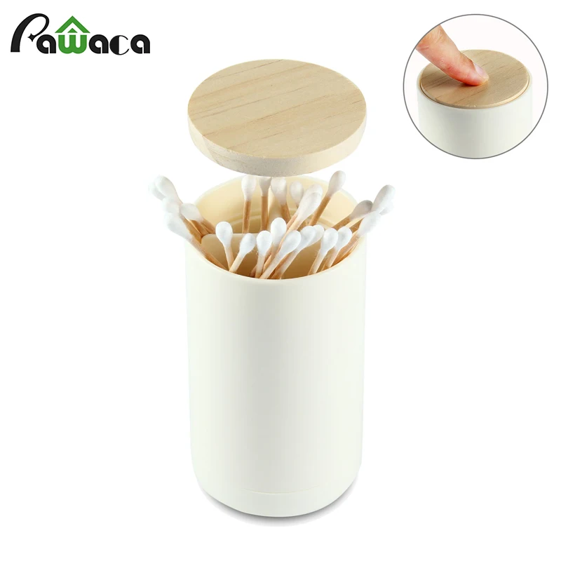 

Automatic Pop-up Cotton Swab Holder Toothpick Holder Dispenser Case Storage Organizer Box Home Restaurant Hotel Table Decoration