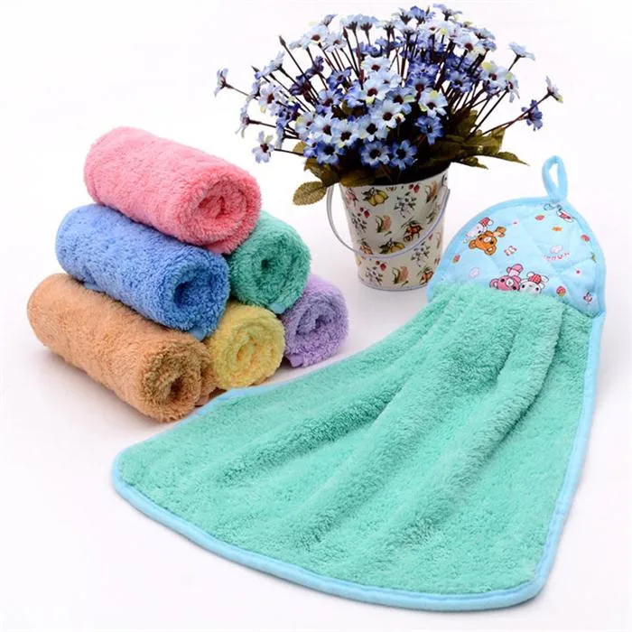 33x48 см Новое милое быстросохнущее полотенце для рук полотенце Cand цвет подвесное для мытья ванной полотенце-46