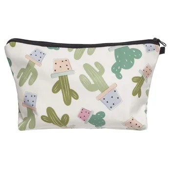 

2018 New Fashion Small Women Handbag Travel Stationery Zipper Purse Flower Wash Kids Hanging Makeup Cosmetic Bag Organizer Case