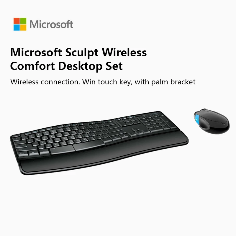 Microsoft Sculpt Wireless Comfort Desktop Set Ufficio Computer di Casa  Combo Tastiera e Mouse|Set tastiera e mouse| - AliExpress
