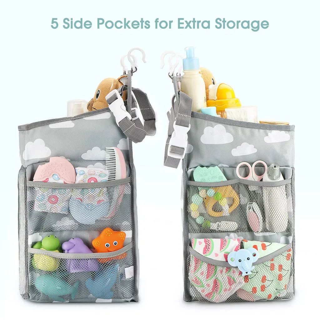 Baby Newborn Hanging Diaper Caddy Organizer Diaper Stacker for Changing Table