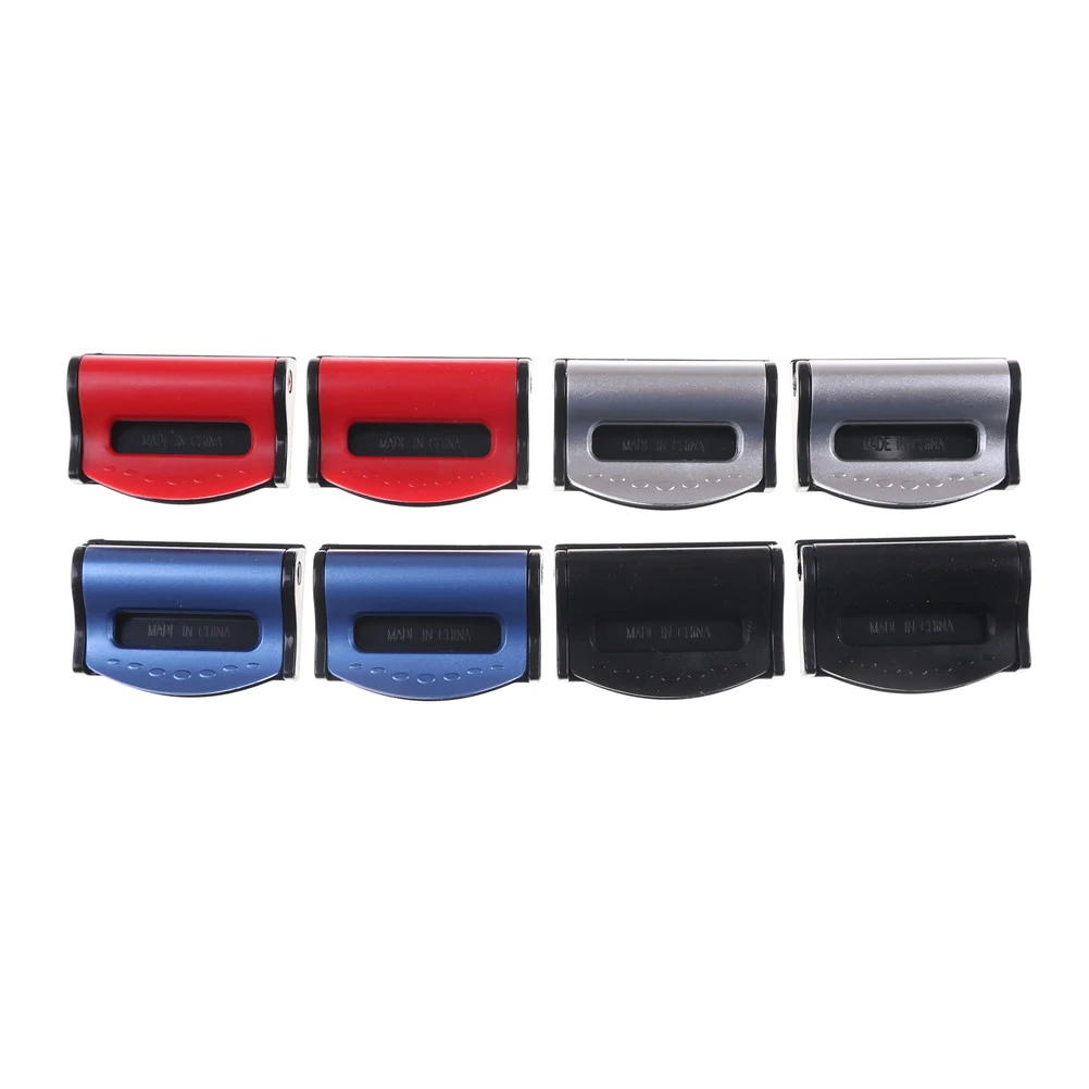 2pcs 4Colors Safety Adjustable Auto Seat Belt Stopper/ Buckle Plastic
