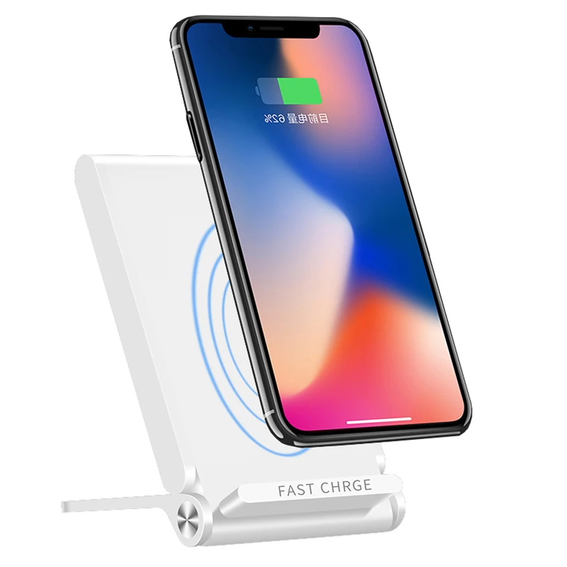 BBSW 3 Coils Qi Wireless Fast Charger Folding Charging Stand Pad For SAMSUNG S8 S8 Plus S7 Edge S6 Edge+Note 5 8 For iPhone X 8 (1)