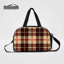 Dispalang большая Вместительная дорожная сумка для женщин мужские клетчатые сумки для путешествия длинный ремень мулити-карман дорожные сумки