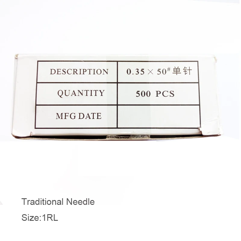 500pcs1RL одноразовые иглы татуировки для бровей 0 35x50 мм R1 перманентного макияжа