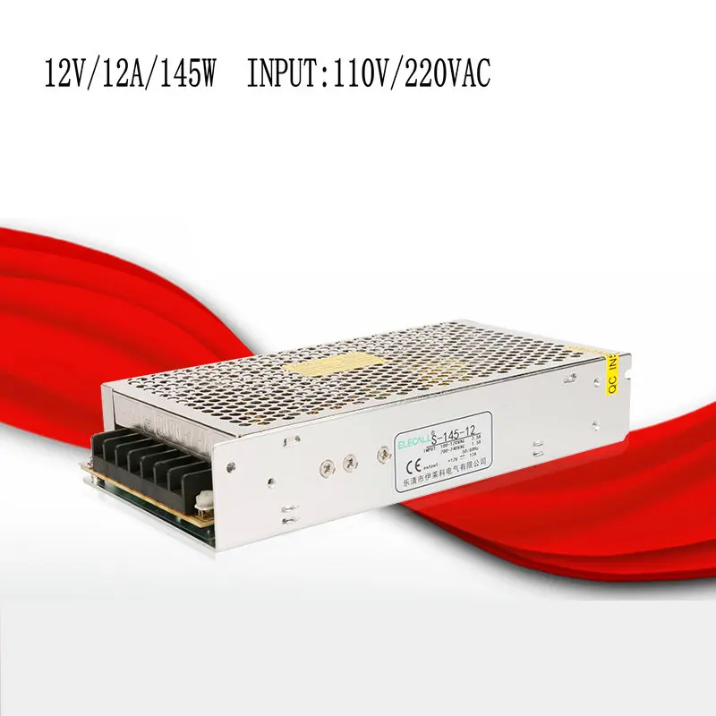 

S-145-12 12V/12A/145W switching power supply, centralized power supply, power supply security monitoring