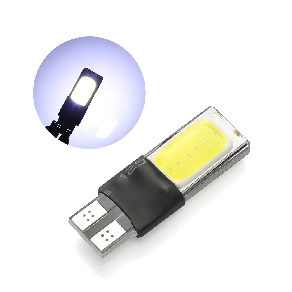 

1 Piece T10 Led W5W Led Cob Car Single Light Fog Lamp 12V Automobiles Interior Light W5W T10 Canbus Error Free Car Accessories