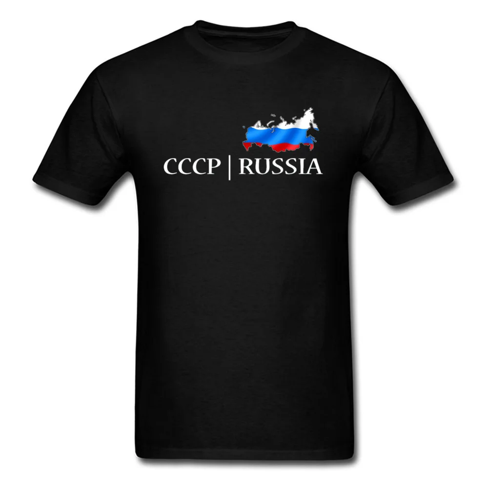 Флаг Футболка CCCP Россия футболки для мужчин Мужская футболка Черная модная