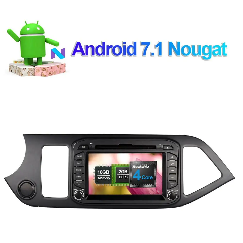 Clearance 4G LTE Android 8.0 Octa Core Car PC Stereo DVD Player For Kia Picanto Morning 2011-2016 Multimedia GPS Radio Head Unit WIFI 2