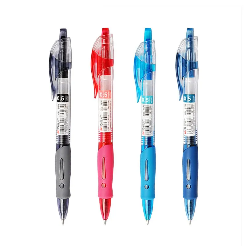 

Retractable gel pens ink roller gel pens, office stationery, smooth writing, comfort grip, -4 color LF01-1147 ITSYH