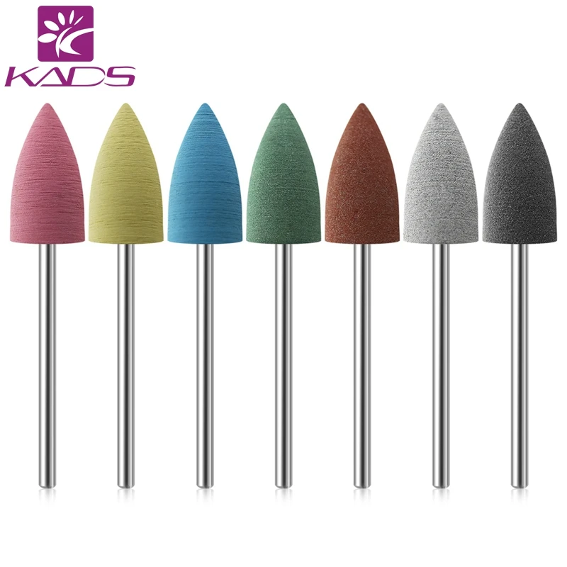 

KADS Electric Nail File Rubber Nail Drill Bits Flexible Polisher Manicure Machine Alloy Nail Accessories Pedicure Tools