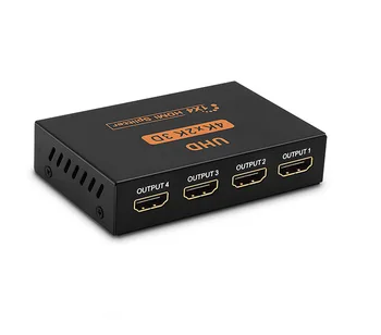 

UHD 3D 4K*2K Full HD 1080p 1X2 1X4 HDMI Splitter 2 Ports Hub Repeater Amplifie for HDTV