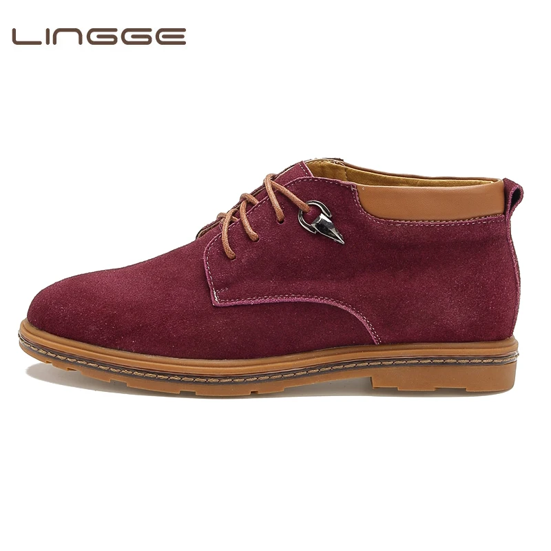 

LINGGE Men snow boots 2018 fashion microfiber PU warm Plus cotton ankle boots autumn winter boots men casual shoes male