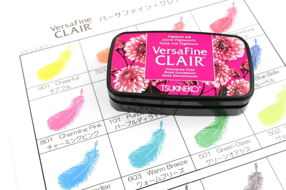 Ink Pad Tsukineko VersaFine CLAIR Pigment Ink Fast Dry Japan