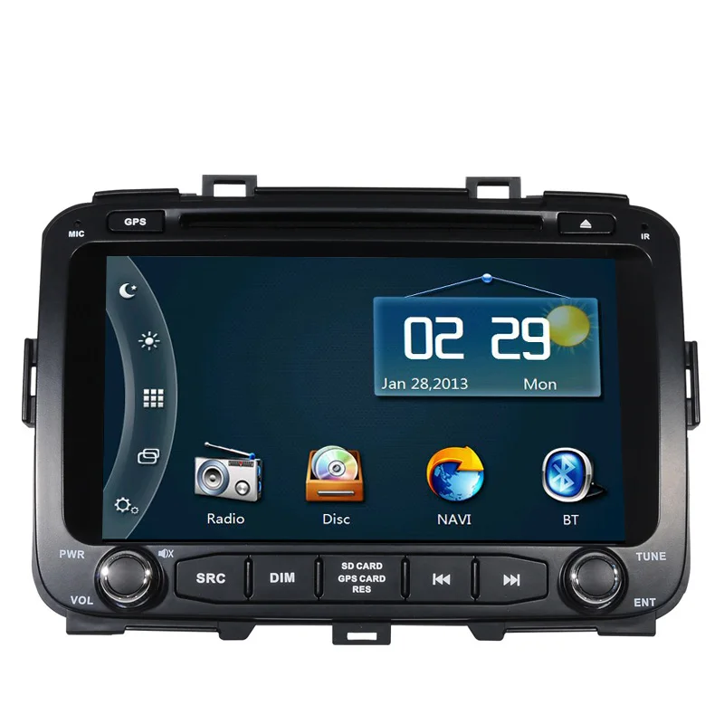 Free Ship Car DVD Player GPS Navigation System for Kia Carens 2013 2014 2015 SD USB