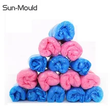 Одноразовые бахилы, синие, розовые, пластиковые, PE, для чистки пищевой промышленности, медицинские, hopsipal, покрытие для комнатной обуви 400 шт./лот