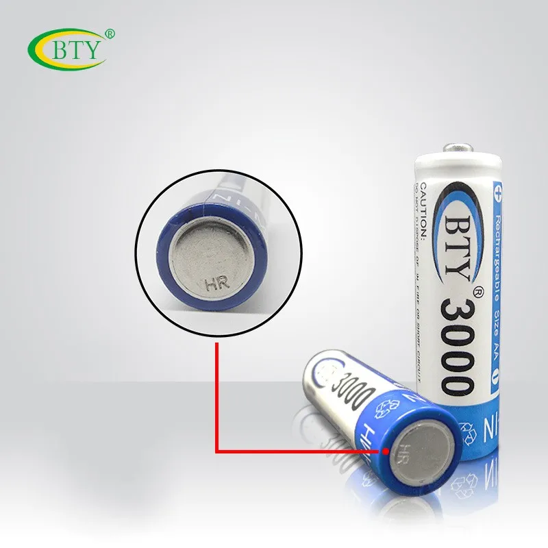 BTY 4 шт. AA 3000 X Ni MH 1 2 V 850mAh перезаряжаемая аккумуляторная батарея с N95 зарядное