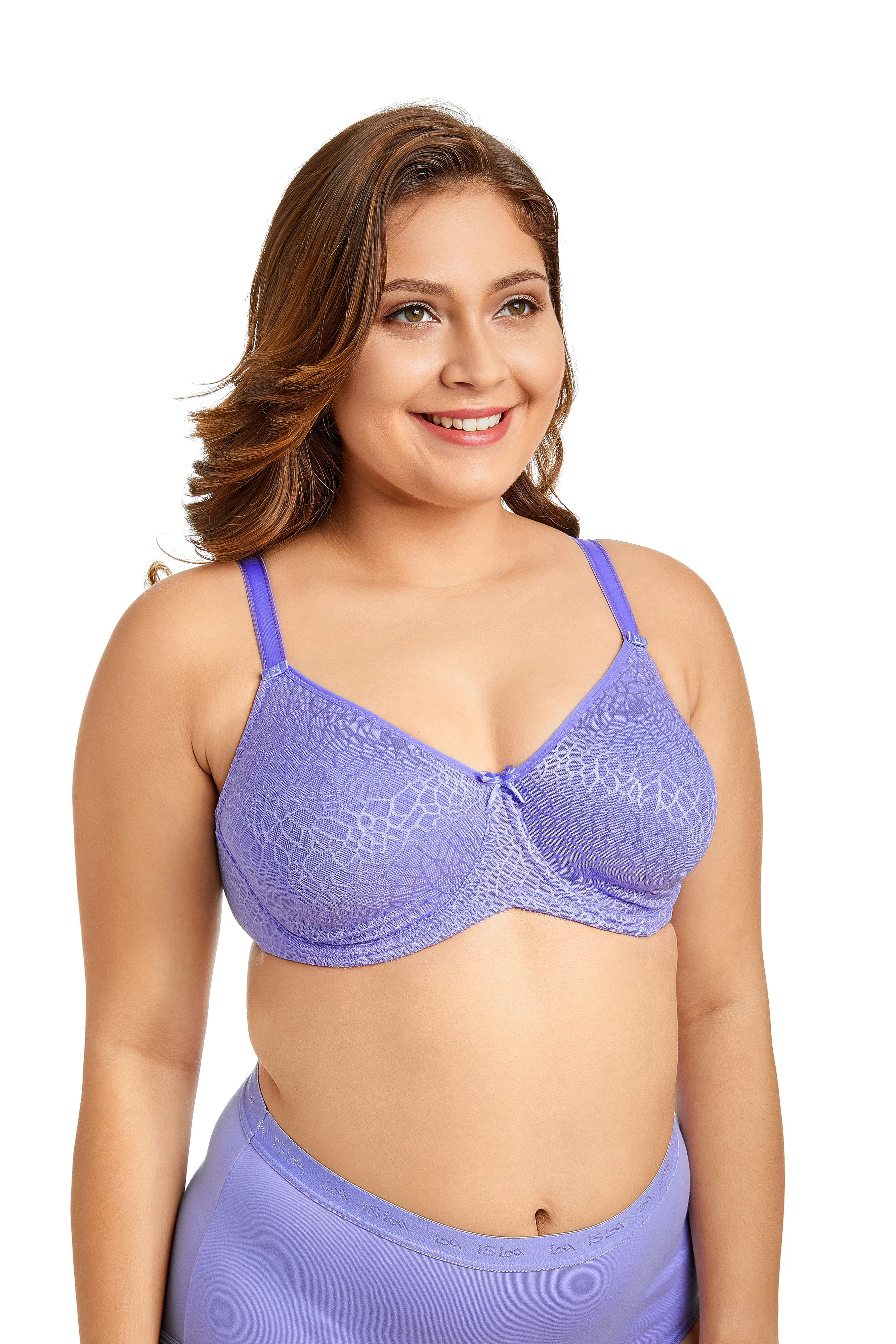 Delimira Women's Jacquard Non-padded Underwired Full Figure Support Minimizer Bra Delimira Women's Jacquard Non-padded Underwired Full Figure Support Minimizer Bra