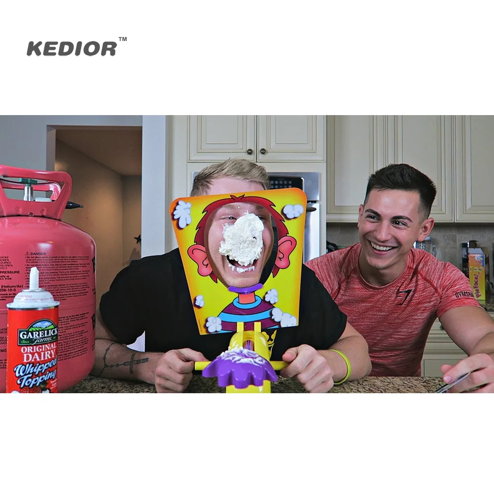 Shocker toy Cake Cream Pie In The Face Family Party Fun Game Funny Gadgets Prank Gags Jokes Anti Stress Toys For kids Gift