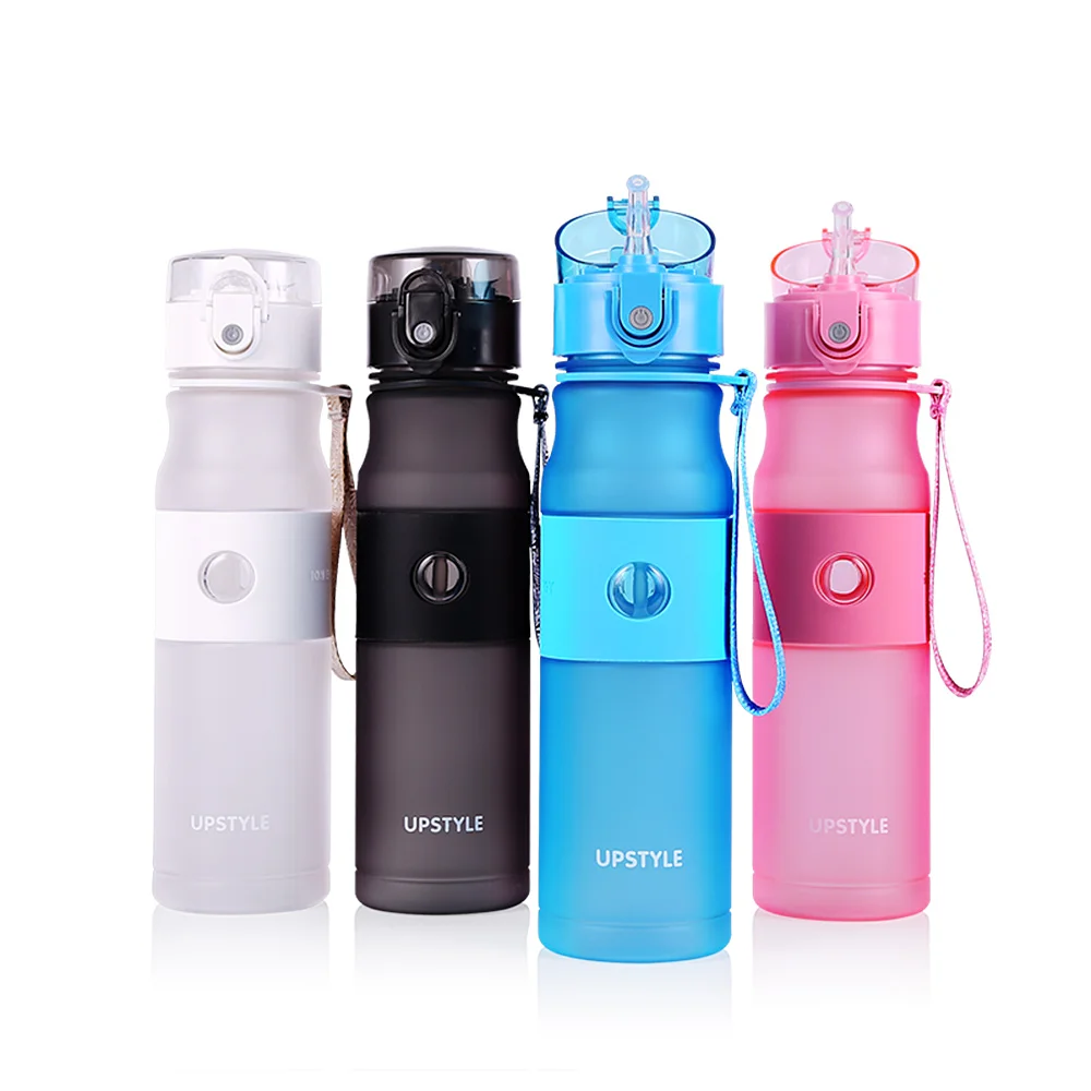 UPSTYLE 20.9OZ Scrub Water Bottle With Straw Direct Drinking for Outdoor Bicycle Sports Gym Leak-proof Portable Bottles | Дом и сад