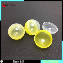 Желтая 45 мм прозрачная цветная пластиковая игрушка-вкладыш шар для свадьбы Праздничное оформление