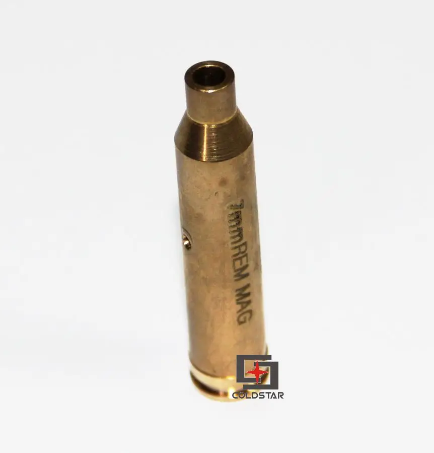

1Pc 7mm REM MAG Laser Sight Red Dot Cartridge Gun Laser Bore Sighter Brass Colimador Tactical Hunting Airsoft Sports Rifle Scope
